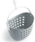 culiclean Cestino per Mollette da Bucato – Porta Mollette Bucato da Esterno – Organizer Senza Mollette – Cestino Mollette per Biancheria – ultimate gray/manico bianco