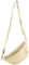 modamoda de T211 Damen Leder Bauchtasche Brusttasche Hüfttasche handmade in Italy, Farbe:Lightgold Metallic