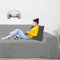 Byour3 - Sofabezug 2 3 4 Sitzer Leichte 100% Reine Baumwolle Sofa Cover Schutzhülle Sofaüberwurf L U Form Ecksofa Sofa Couch Abdeckung Alles Couchbezug Abwaschbar (Grau Stahl, 3-Sitzer)