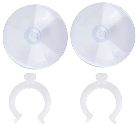 Leicht Feste Saugnapf, Aquarium Saugnapf Clips Feste Schlauchschellen Fluggesellschaft Schläuche Halter Leistungsstarke 2 STÜCKE für Fish Tank(Kann 22-25mm Klemmen:)