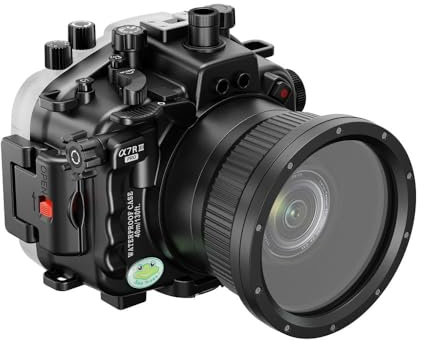 Seafrogs Professional Underwater Housing Per Sony A7R iii A7 iii A7Riii A7R3 A7M3 [40M/130Ft] Caso Di Immersioni Per Alloggi Per Telecamere (Porta Standard) Ring Zoom Per Fe 16-35 F4 Incluso