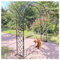 Rosenbogen rost HBT 230 x 140 x 40 cm Torbogen aus Metall als Rankhilfe Rankbogen stabiles Rankgitter, Gartenbogen Wetterbeständig Rosengestell (Farbe : Bronze, Größe : 140x230cm)