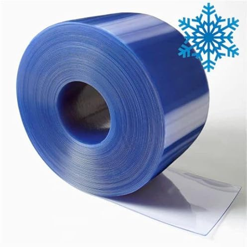 SCD Polar PVC Strip Curtain 300mm x 3mm x 50m Long Roll for Freezer Doors | 50m Long, 300mm Wide x 3mm Thick, FREEZER GRADE Cut to Size Roll, Clear, Flexible PVC, For Freezers & Sub-Zero Temperatures