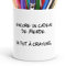 Pot à Crayons Humour Mug Idée Cadeau Original Message Drôle Stylo Travail Marrant Fourniture pour Ami Collègue Homme Femme Enfant Copain pour Noël Anniversaire Fête. Souriez au Bureau.