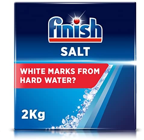 Finish Dishwasher Salt, Unscented Water Softener, Prevents Limescale and White Residue, 2Kg Box