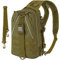 THKFISH Angeltasche 10L Angelrucksack mit Rutenhalter Wanderrucksäcke mit abnehmbarem Schultergurt Trekkingrucksäcke zum Angeln Camping Wandern,für 3 * 3600 Angelkoffer Khaki