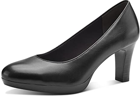 Tamaris Damen Klassische Pumps, Frauen Absatzschuhe,TOUCHit-Fußbett,Absatzschuhe,high Heels,hochhackige Schuhe,stoeckelschuhe,Black,37 EU