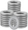 Knpwer 32 Stück Vorhang Ösenringe,Vorhangringe Stoffösen Runde Plastikringe Clips Innendurchmesser 40mm DIY Ringe für Fenstervorhang,Duschvorhang (Silber)