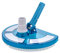 U.S. Pool Supply Testa aspirante per piscine ponderate, corpo curvo trasparente a mezza luna, collegamento girevole, maniglia per palo, per piscine fuori terra e interrate, rivestimento in vinile per