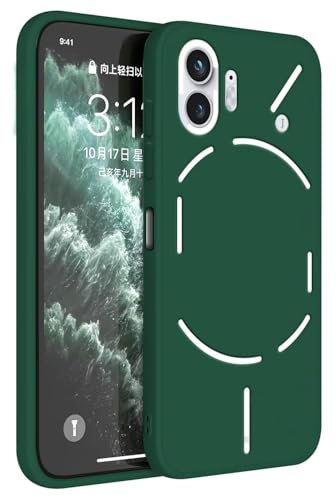 Topme Case Design for NothingPhone (2) / NothingPhone 2 (6.7 Inches) Cover, Tpu Silicone Case Skin Protector - Dark Green