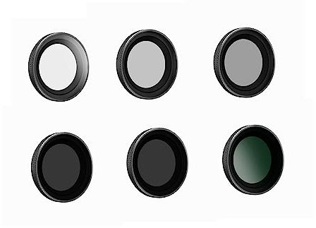 Objektivfilter-Set für Insta360 GO3 GO2, Kameraobjektiv-Filter-Pack UV CPL ND-Filter für Insta360 GO2/3 Action-Kamera-Objektiv (UV+ND8+ND16+ND32+ND64+CPL)