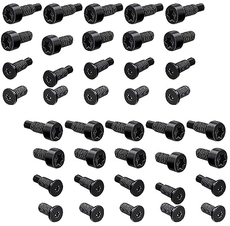 Pinsheng 40Stk/4Set Türklingelschrauben Ersatz T6,T15 Schrauben Zubehör Ring-Türklingelschrauben Türklingel Sicherheitsschrauben Kompatibel mit den meisten Modellen der visuellen Ring-Türklingel