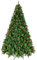 SOVORM TOPYL 7,8 Fuß künstlicher Deluxe-Weihnachtsbaum aus Fichtenholz mit Tannenzapfen, 1200 Astspitzen, Ponderosa-Kiefer, Tanne und Douglasie, unbeleuchtet The New