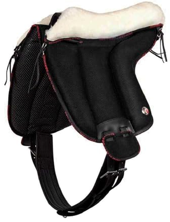 Brama West Bareback Reitpad UNICA mit Wolle von Pioneer - super Soft - Made in Italy - Farbe Schwarz, Gr. Full