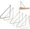 Natural Goods Berlin 2X Regalhalterung PANKOW 250mm - Design Regalträger aus Metall Rosé glänzend - Wandhalterung für Regalbretter - Regalhalter für Wandregale in Wohnzimmer, Küche & Bad