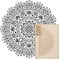 NAKLEO Mandala Large Painting Stencil Diameter 59 cm, Oriental Circle Mandala Geometric Ornament, Reusable Plastic Template DIY Art and Craft, Wall Floor Wood Fabric Furniture