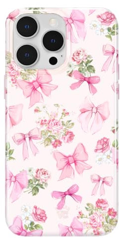 VELVET CAVIAR for iPhone 14 Pro Max Case Coquette Bows - Compatible with MagSafe - 10ft Drop Tested - Posie Pink Bow