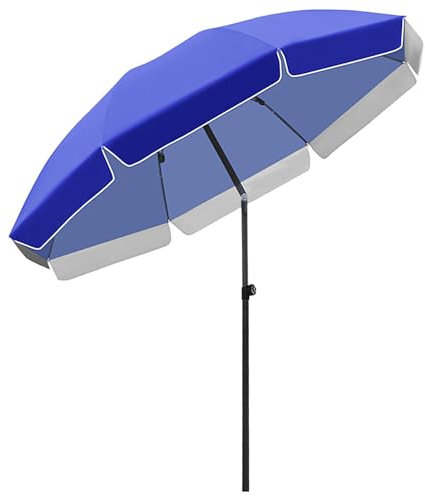Parasol de marché d'extérieur avec fonction d'inclinaison réglable en hauteur avec auvent en polyester imperméable et cadre en acier, idéal pour la protection solaire et les événements en plein air