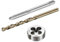 MACHSWON Tap and Die and Drill Bit Set,M5x0.8 Left Hand Thread Milling Tap and Round Die,4.2mm Cobalt High Speed Steel Twist Drill Bit