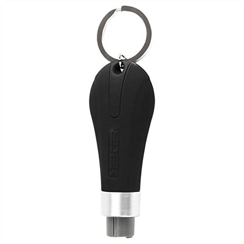 VNNHGB Porte-clés de sécurité pour Voiture, Marteau de Secours, Brise-vitre de Voiture, Coupe-Ceinture, Outil d'évacuation