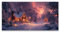 JOSUE Gold, schwarz Leinwand Deko Schlafzimmer Aesthetic Leinwandbilder, Winterlandschaft Natur Winterlandschaft Wohnzimmer Gemälde Foto Decoration Bild-50x100cm Ungerahmt