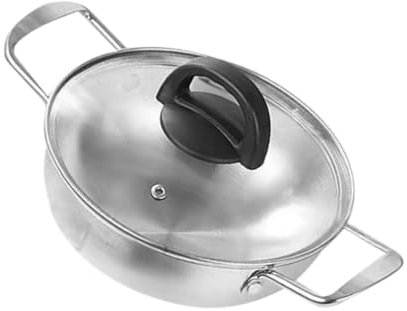 Milisten Cacerola Inoxidable Para Ramen Con Tapa Olla Para Cocción De Noodles y Doble Para El