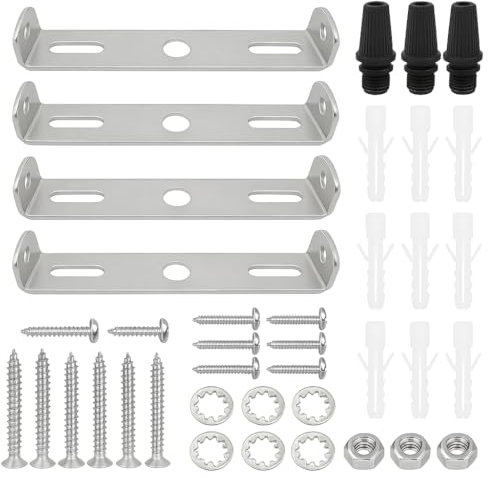 4PCS 85mm Lampenhalterung Decke Kit Set Lampenhalterung Decke Mit Schrauben & Dübeln Deckenhalterung Lampe Für Haus Büro Hängeleuchte Wand Mit Schraube Unterlegscheibe Mutter