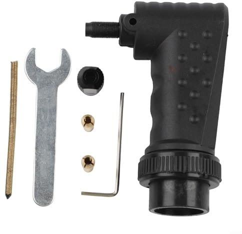 Right Angle Attachment, 90 Degree Rotary Tool Converter Compatible for Grinder Flexible Shaft Extension Multi-Tool Accessory
