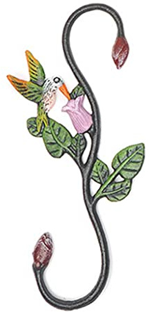 PANGBOER Cintre en métal pour mangeoire à oiseaux, motif colibri pour papillon, crochet en S robuste pour accrocher des carillons éoliens