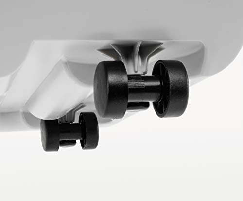 HAN Papierkorb Rollen, Satz mit 4 Rollen aus Metall für Großpapierkorb, Abfalleimer LOGO-DRIVE, für praktisches und einfaches Entleeren, 1854, schwarz