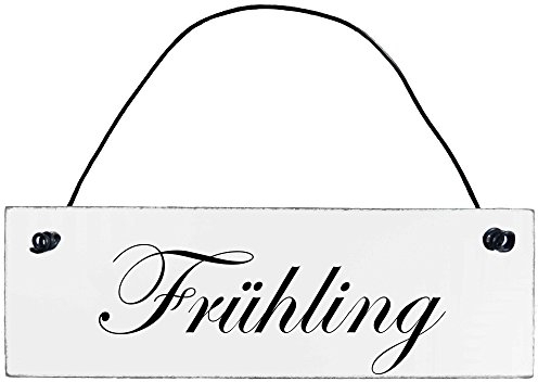Anika Hermsen-Grallert, HomeYourself Shabby Chic Vintage Schild Frühling Dekoschild Türschild