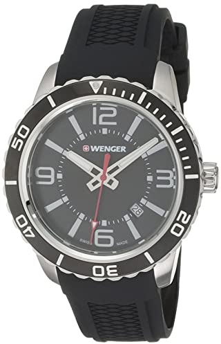 WENGER HerrenArmbanduhr Analog Quarz Silikon 01.0851.117