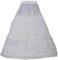 HIMRY® Reifrock Petticoat 3 Ring verstellbar, Underskirt Unterrock, Gr. X für Gr. 42 bis Übergröße, Krinoline Weiß, KXB-005-White-X
