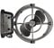 SEEKR Sirocco II, 7010CABBX, 3-Speed, 360 Degree Airflow, Direct Wire Gimbal Fan, 125/185 CFM, 12/24V, Black, 17.8cm Blade