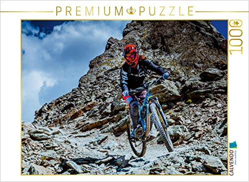 CALVENDO Puzzle Auch Frauen können Downhill | 1000 Teile Lege-Größe 64 x 48 cm Foto-Puzzle für glückliche Stunden