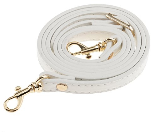 Taschenzubehör Damen Einstellbar Trageriemen Schulterriemen Schultergurt für Taschen Umhängegurt - Weiß