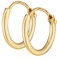 NKlaus PAAR 585 echt GOLD HERREN Klapp Creole Ohrring Ohrschmuck Ohrhänger 11 mm 1753
