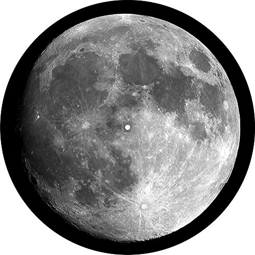 Slipmat Slip Mat Scratch Pad Feltro per qualsiasi 12 LP DJ Vinyl Giradischi Giradischi Grafica personalizzata - Space - Moon-496873