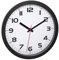 TFA Dostmann Wanduhr Analog, Glas,60.3050.01, gut ablesbar, schwarz, L315 x B45 x H345 mm, L 305 x B 38 x H 305 mm