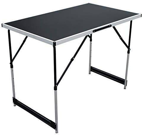 FineHome XXL Campingtisch Klapptisch Gartentisch Camping Universaltisch Reisetisch Aluminium höhenverstellbar 100x60x73/80/87/94cm