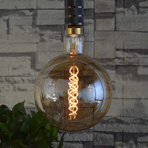 SD LUX LED Lampen Vintage Große Dekorative 8W 450LM(entspricht 40W Dimmbar XXL Globus Glühbirne E27 Kein Flackern, Retro edison Leuchtmittel für Pendelleuchte Hue, Warmweiß 2200K, 1 Stück (G200SL)