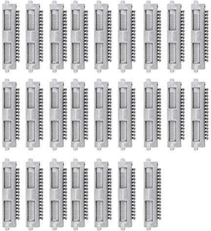 25Pcs Hair Perm Rods, Hair Rollers Clips Curler Clamp Hair Styling Tool Perming Rods For Curly Wavy Hair Fluffy Hair Other Hair Style Convenient For Personal Use Professional Hair Salon