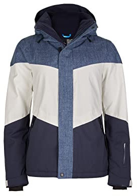 Coral Jacket Skijacke Snowboardjacke Wasserabweisend mit Liftpasstasche, Blau, L