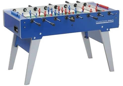 Garlando Kickertisch MasterCup Foldy,klappbarer Fußballtisch,professionelle Spielstangen (PR), robuster und Stabiler 70kg Profi-Tischfußball,Jugendliche und Erwachsene,Turnier-Tischkicker,vormontiert