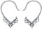Shusukue Boho Ohrringe Silber 925 Damen Creolen Ohringe Vintage Schmuck Lotus Ohrring Geschenk für Mutter Frau Mädchen