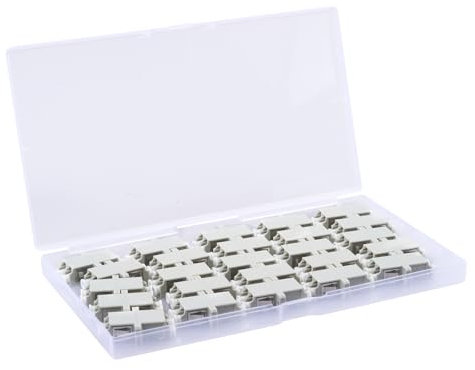 Duogalia LC auf LC Glasfaser-Adapter, Du-Plex, Multi-Mode-Kupplung, LC-Du-Plex-Stecker, Flansch-Konverter, 18 Packungen