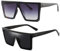 Dollger Sonnenbrille, UV400 Schutz Herren Damen Vintage Sonnenbrillen Sportbrille, Ultra-Leicht Rahmen Schutzbrille Rechteck Flat Top Retro Sunglasses
