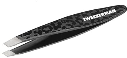 Tweezerman Black Leopard Mini Slant Tweezer