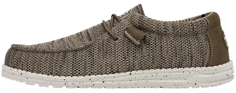 HEYDUDE Wally Sox - Zapatos Estilo Mocasín para Hombre, Brown, 42