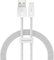 Baseus Dynamic Series Câble de Transfert de données USB vers Lightning 2,4 A Blanc 1 m